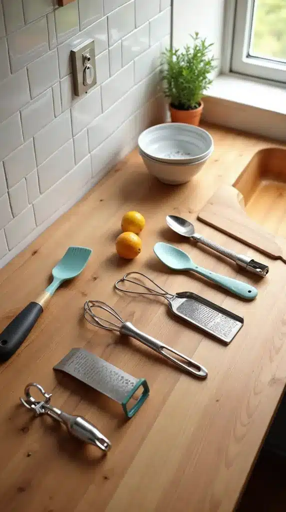 Cozinha sem esforço com itens baratos