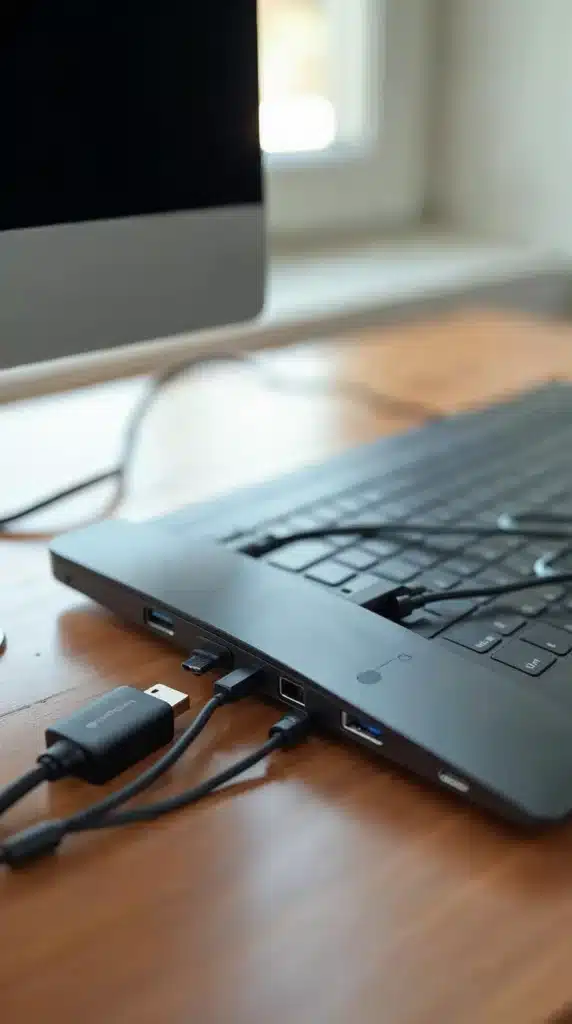 Mais portas com hub usb-c