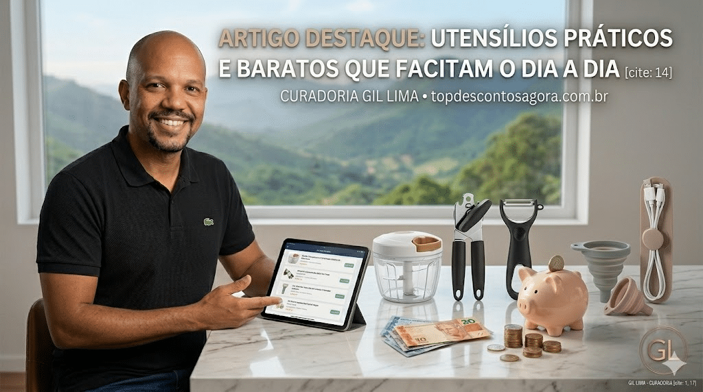 Utensílios práticos e baratos