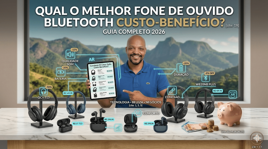 Qual o melhor fone de ouvido Bluetooth custo-benefício?