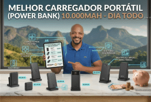 Melhor carregador portátil (Power Bank) 10.000mAh - Dia todo