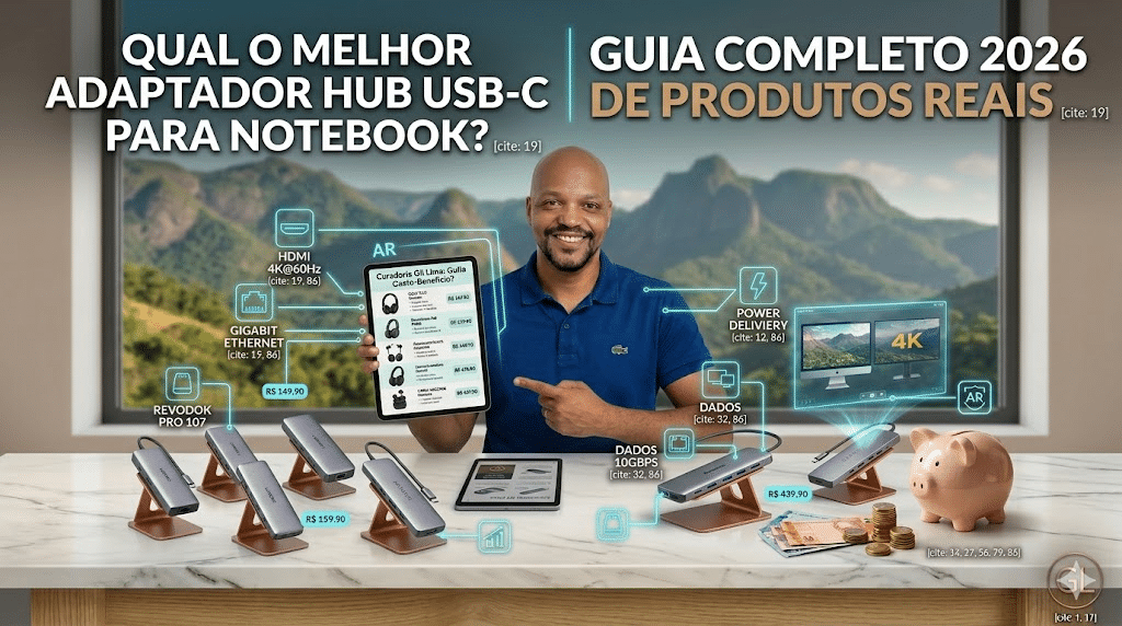 Qual o Melhor Adaptador Hub USB-C para Notebook: Guia Completo 2026