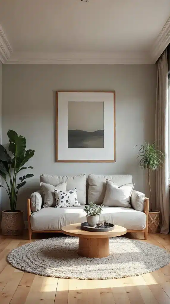 Sala pequena moderna que parece maior