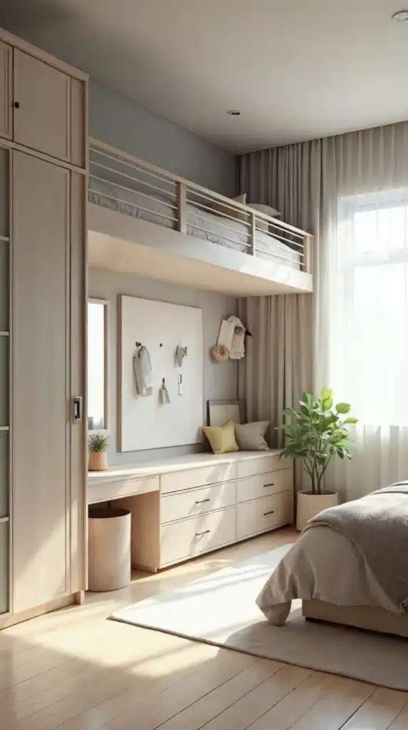 Quarto pequeno, sensação de espaço