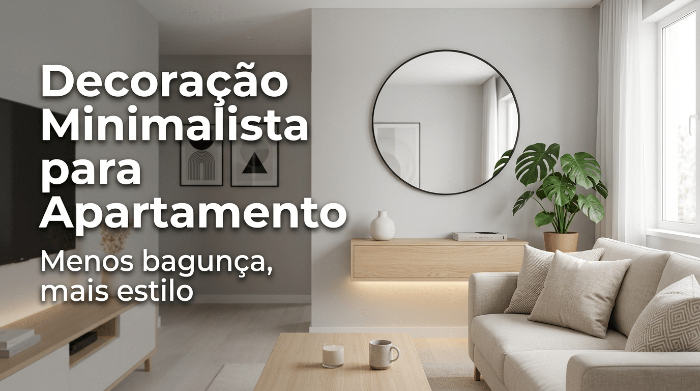 Decoração minimalista para apartamento