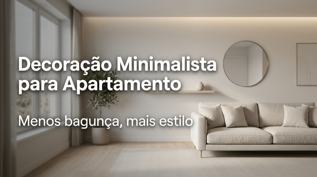Decoração minimalista para apartamento