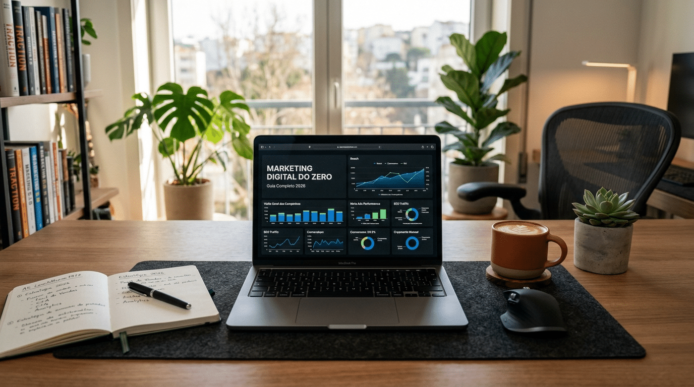 Como Começar no Marketing Digital do Zero em 2026: Guia Completo Para Iniciantes