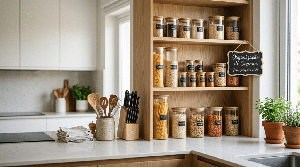 Ideias de Organização para Cozinha: 8 Soluções Inteligentes Que Facilitam Sua Rotina em 2026 11 Ideias de Organização para Cozinha