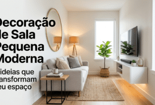 Decoração de sala pequena moderna