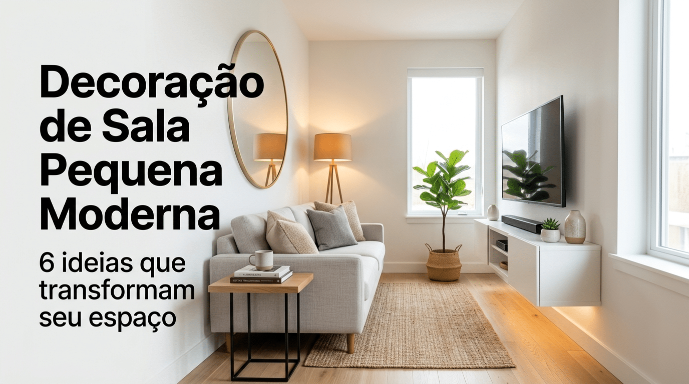 Decoração de sala pequena moderna