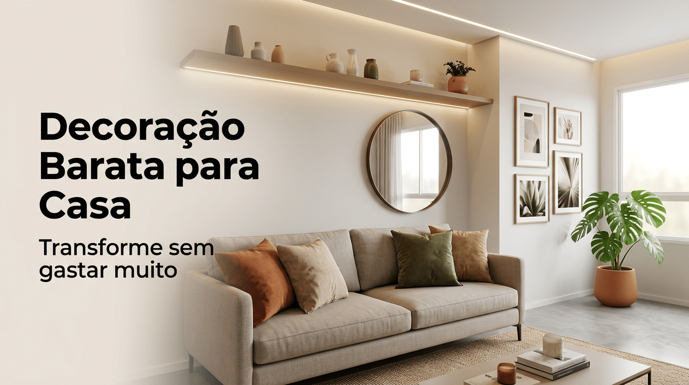 Ideias de decoração barata para casa