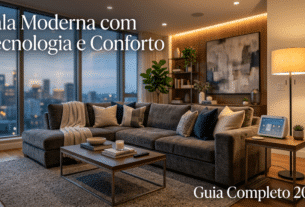 Sala Moderna com Tecnologia e Conforto