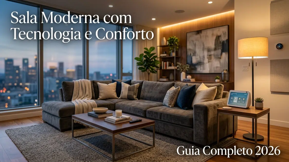 Sala Moderna com Tecnologia e Conforto